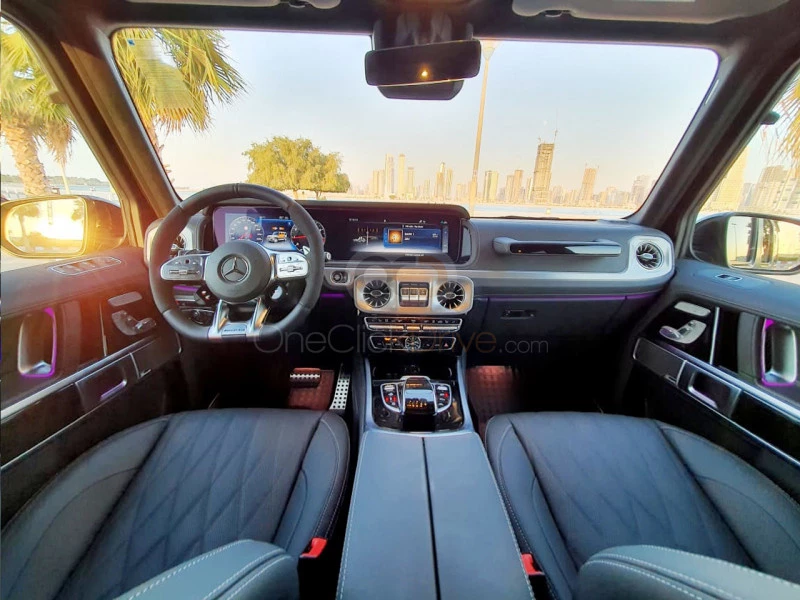 Black Mercedes Benz AMG G63 2021 for rent in Dubai 3